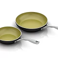 Polymeric Omelet Frying Pan Household Non-stick Pan Steak Gas Induction Cooker Universal Frying Pan 3d model