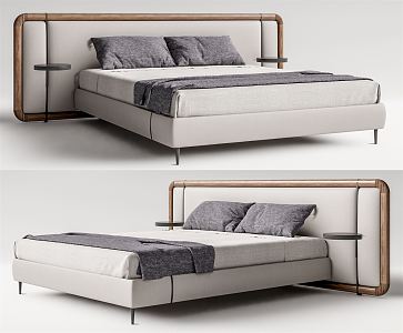 New Chinese Double Bed 3d model