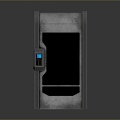 Security door password door metal sealed door metal door explosion-proof door password lock biometric door 3d model