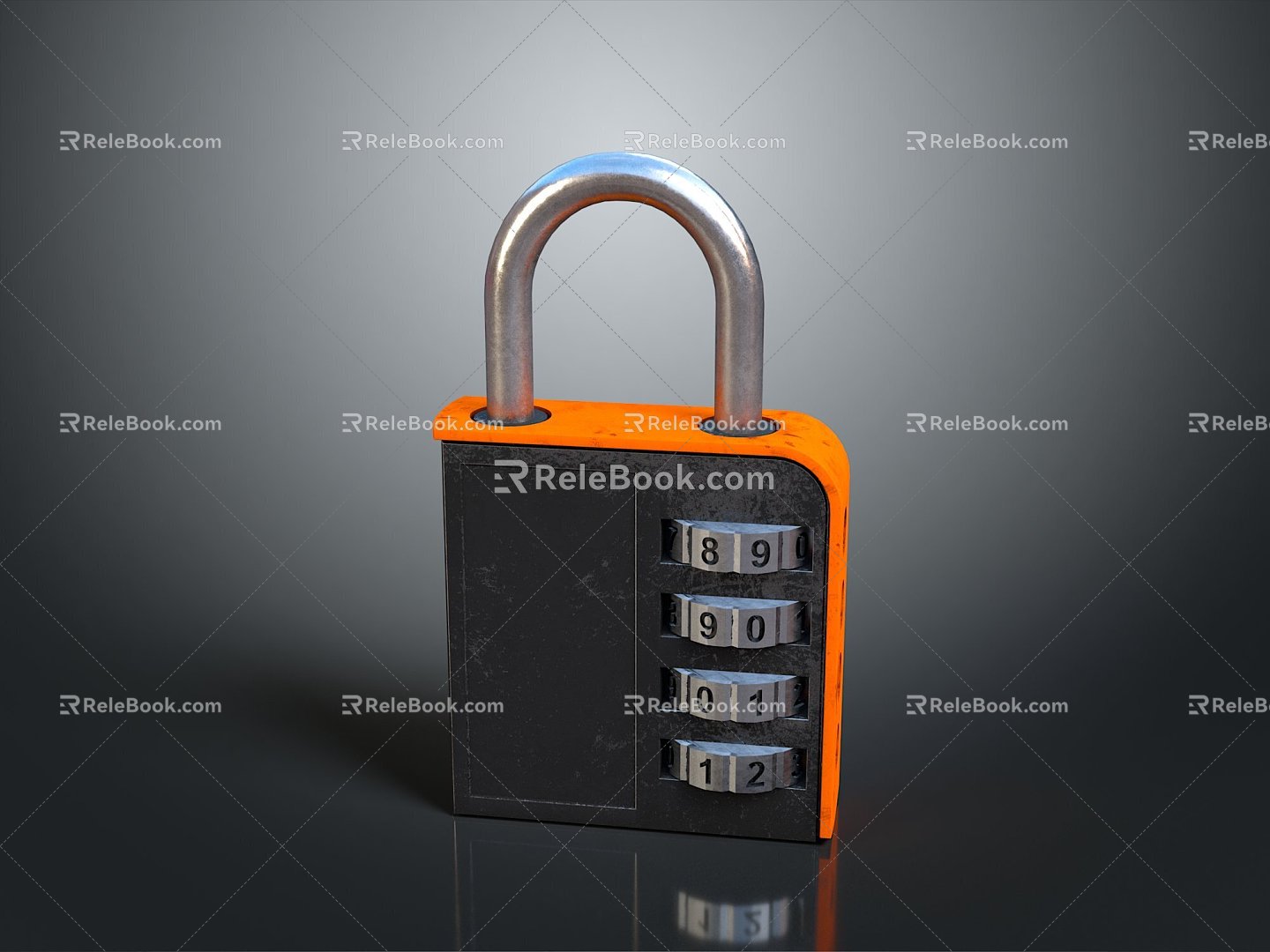 Lock head padlock pin padlock blade padlock magnetic padlock bucket lock pin door lock mortise lock 3d model