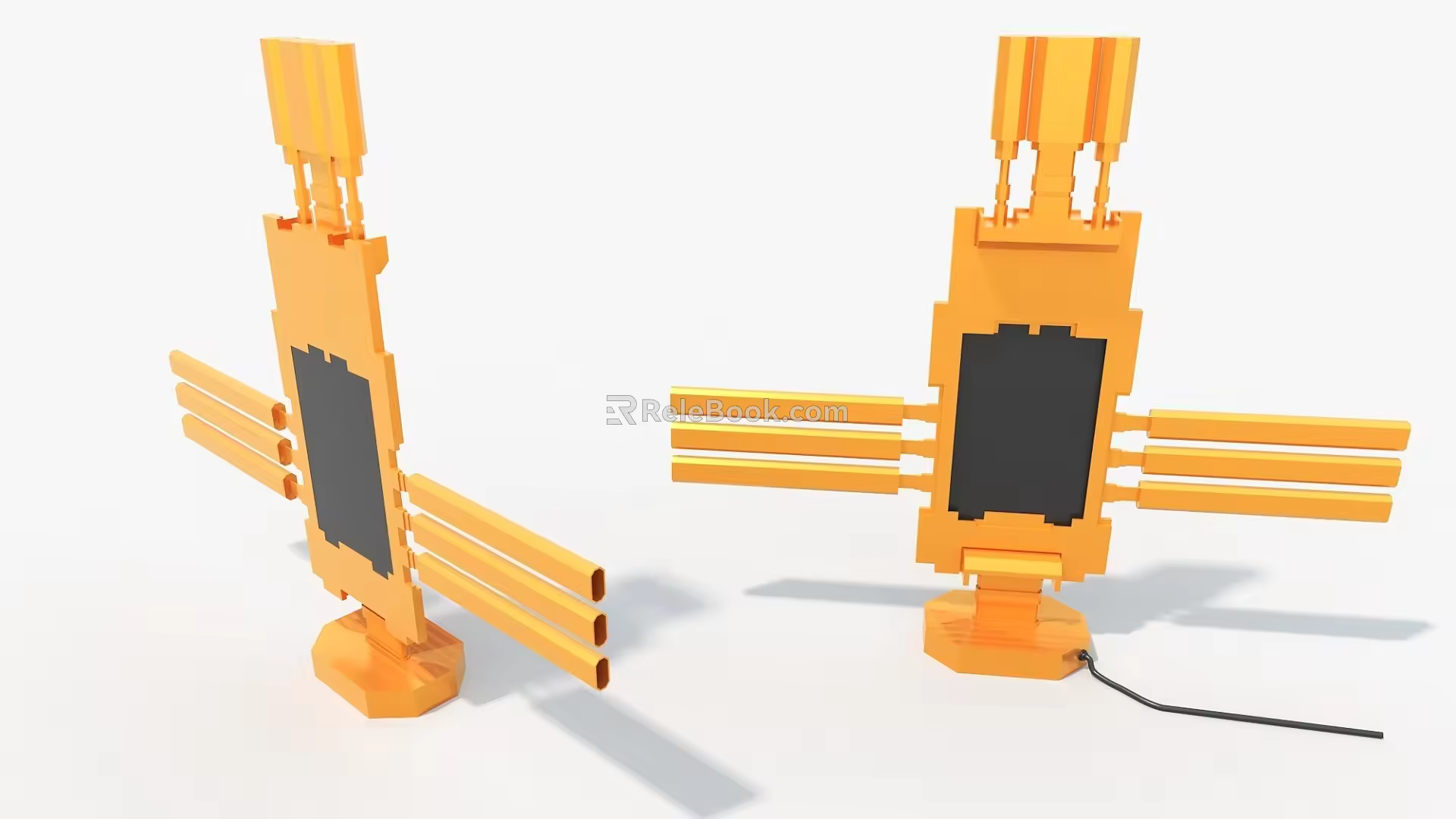 signal transmitter mechanical device cypunk sphere hard surface high-tech industrial parts 3d model