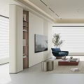 Bright Modern Minimalist Open Plan Living And Dining Room With Comfortable Furniture And Large Windows