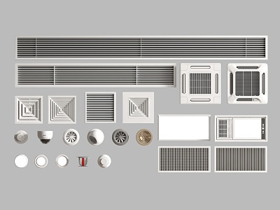 Air conditioning outlet 3d model