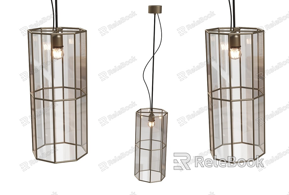 Modern Metal Cage Chandelier Light Luxury Metal Chandelier Extremely Simple Shape Chandelier Bird Cage Shape Ceiling Special-Shaped Art Chandelier model