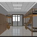 Modern Dormitory 3d model