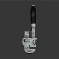 Professional Adjustable Wrench With Metal Body And Black Handle For Hardware Work