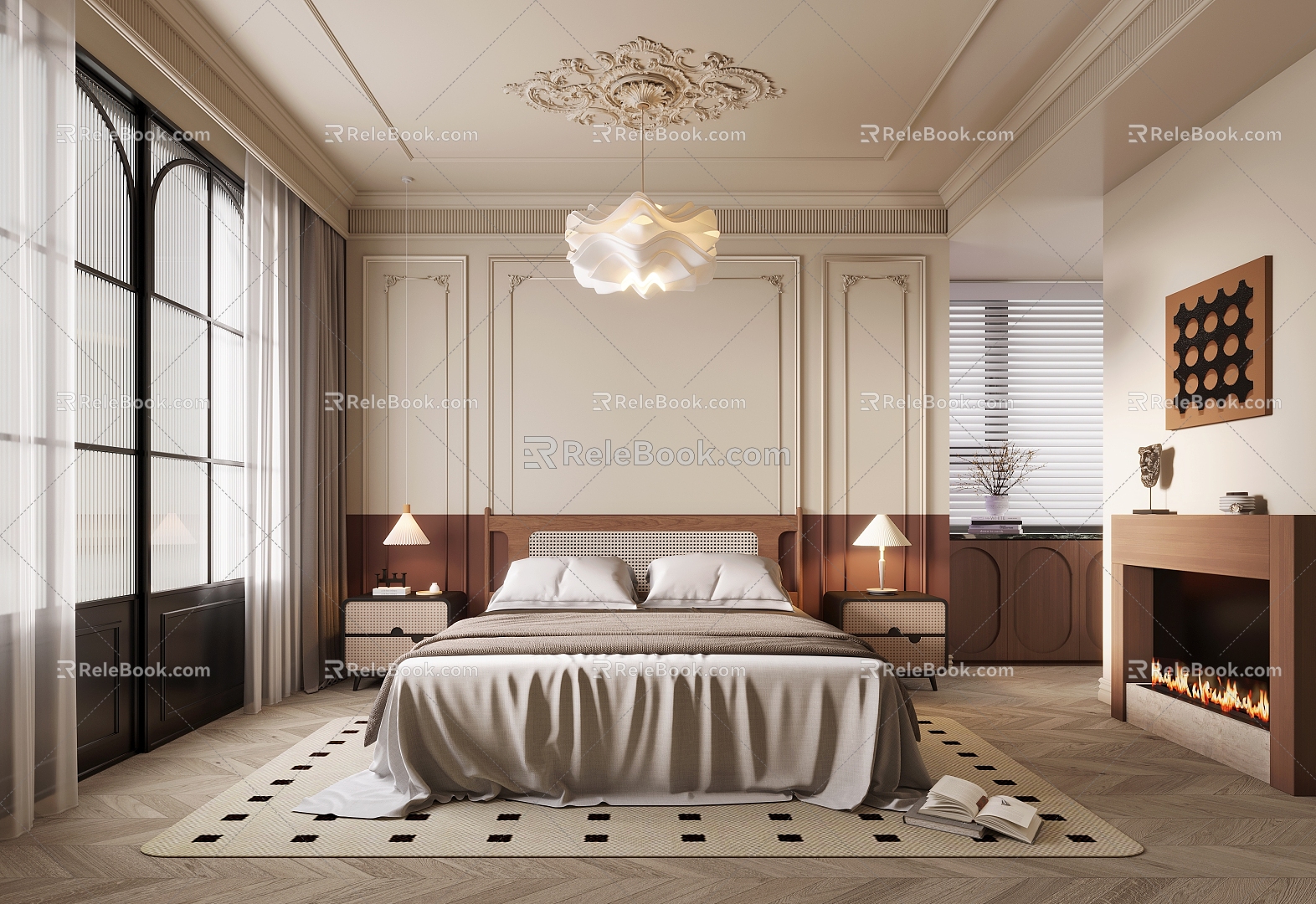 Middle Bedroom French Bedroom 3d model