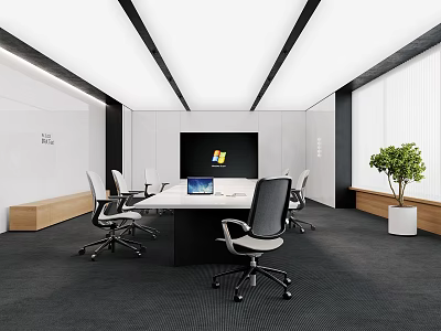Modern Conference Room 3d model