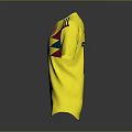 Yellow Sports Jersey With Adidas Logo Colombian Flag Colors Red Green Round Neck Short Sleeve