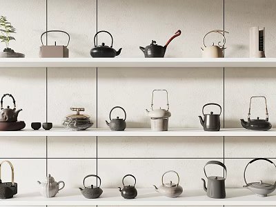 New Chinese Tea Set 3d model