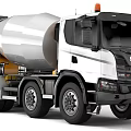 SCANIA Heavy Duty Concrete Mixer Truck With Large Mixing Drum For Construction