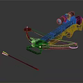 Crossbow Mechanical Crossbow Shift Bow and Arrow Shoot Far Equipment Weapons High-tech Crossbow 3d model
