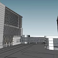 Modern Hospital Building Exterior Design With Glass Curtain Walls And Multi Storey Structure