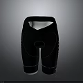 Black Athletic Shorts with White Accents and Simple Design for Daily Casual Wear