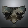 Elegant Women's Bra With Stylish Contoured Lines And Glossy Metallic Design