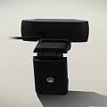 Projection Monitoring Black Security Camera With Stand Perforated Design And Blue Trim