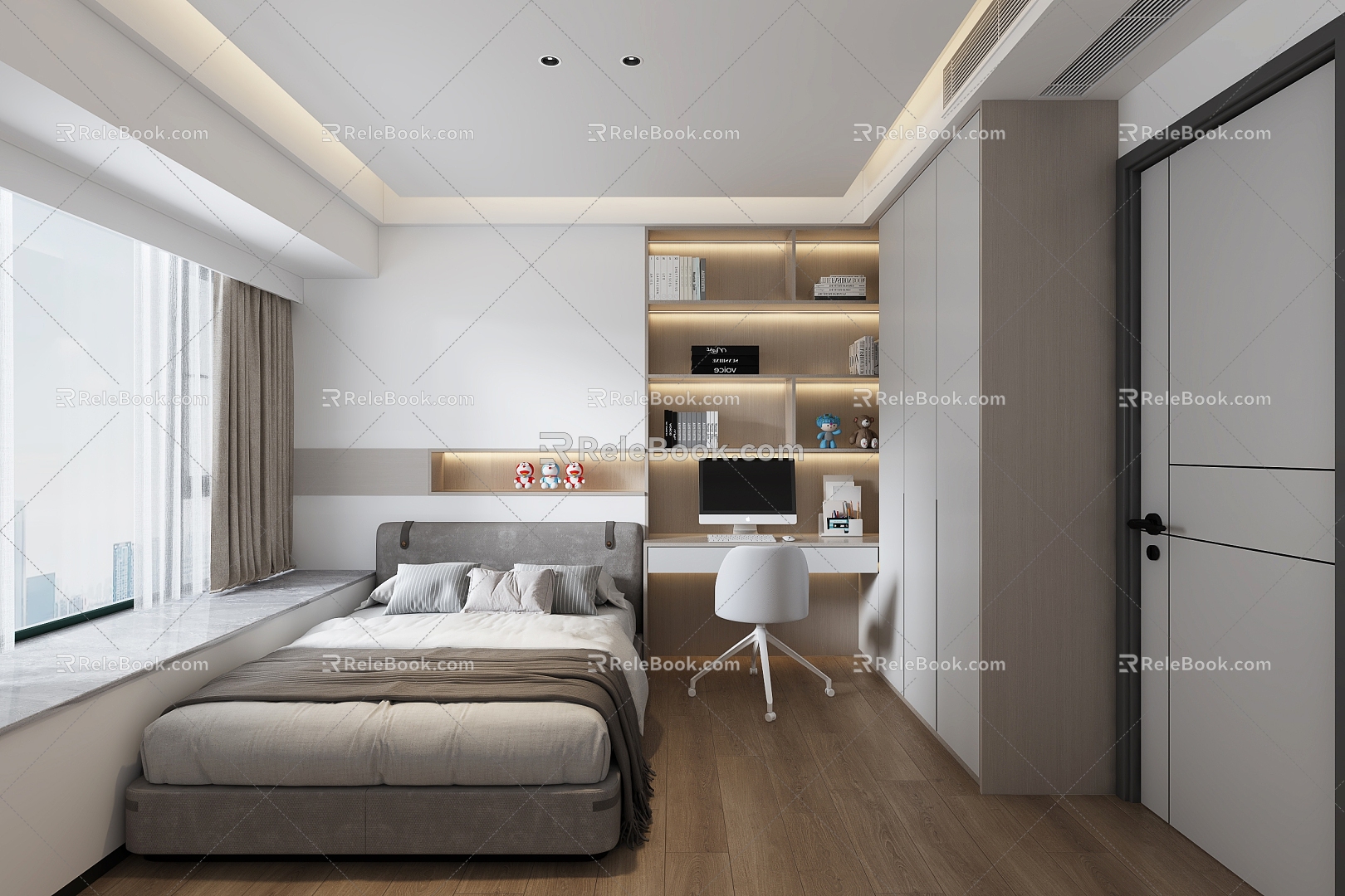 Modern Tatami Bedroom Bedroom 3d model