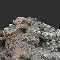 European style Architecture With Ancient Stone Walls And Hillside Vegetation