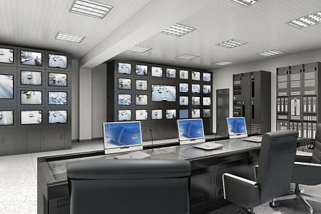 Monitoring room 3d model