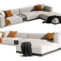 Modern Multiplayer Sofa 3d model