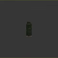 Green Computer Servers In Different Sizes Shapes With White Bases Arranged On Grey Background