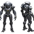 Shape robot alien sci-fi mecha sci-fi robot 3d model