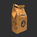 Tonnazzi Caffe Solubile Brown Coffee Bag With Brand Logo And Soluble Label