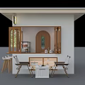 Citiark Milk Tea Shop Storefront With Afternoon Tea Display Shelves Bar Counter And Stools