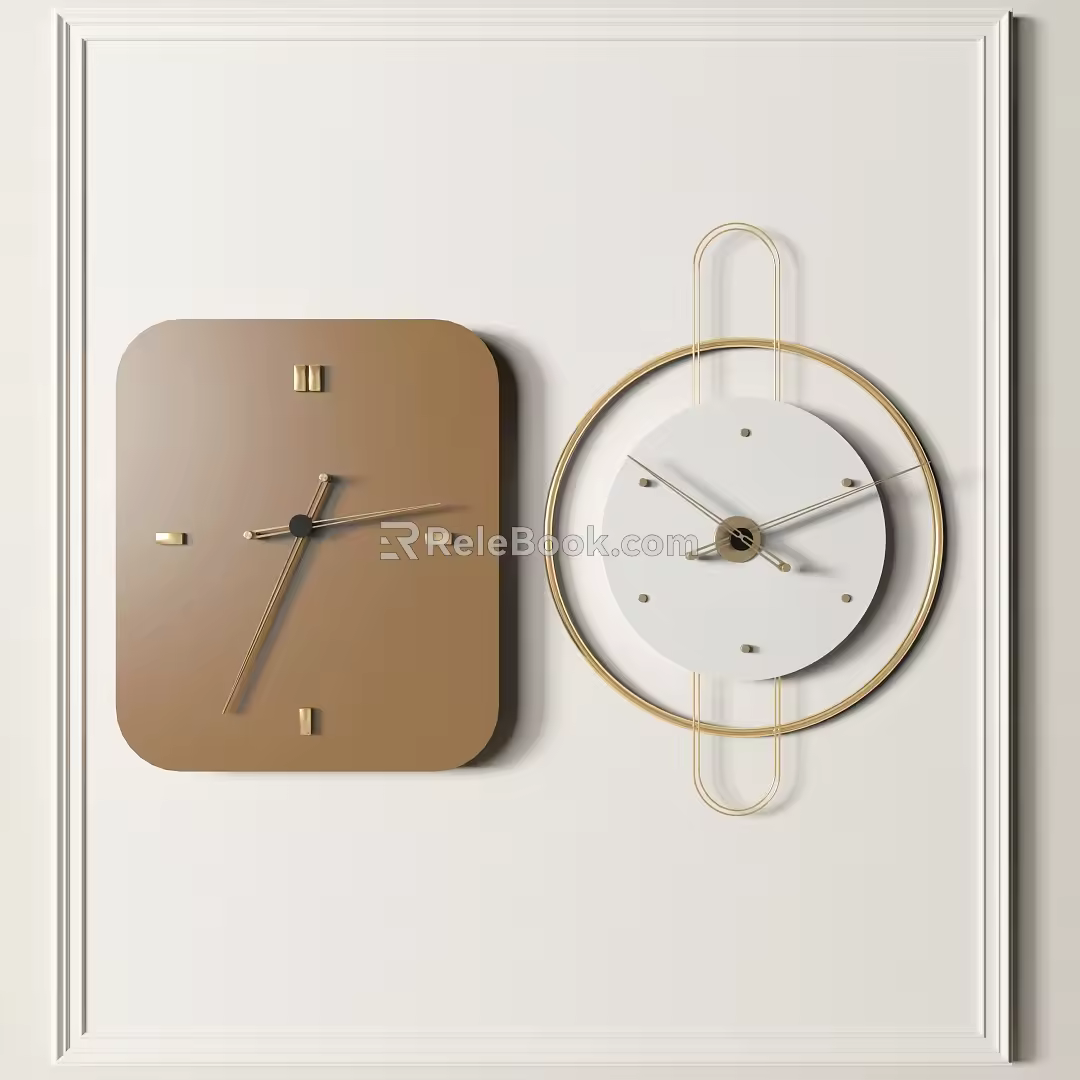 Modern Clock Wall Clock 3d model