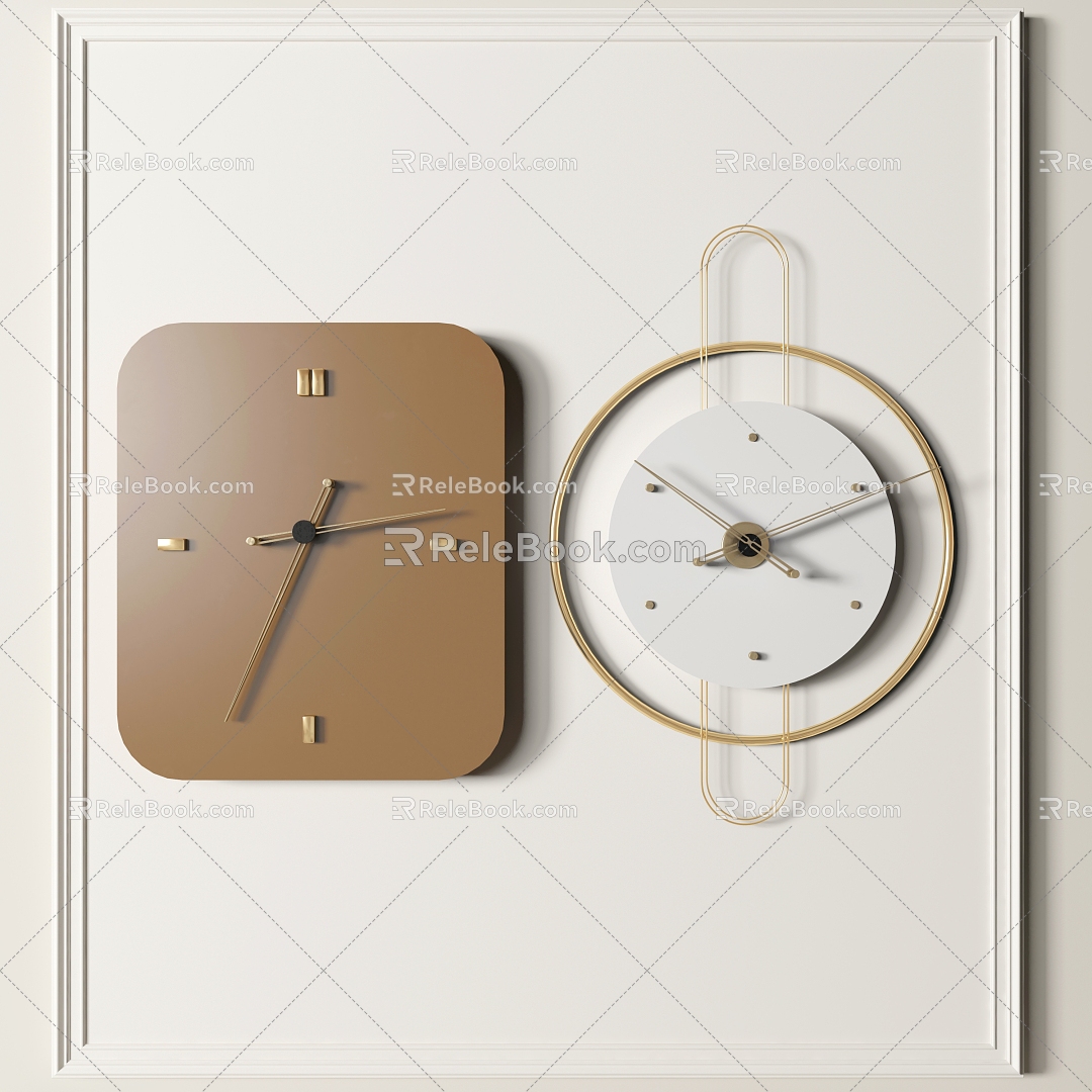 Modern Clock Wall Clock 3d model