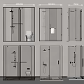 Modern Glass Shower Enclosures With Various Designs And Bathroom Accessories