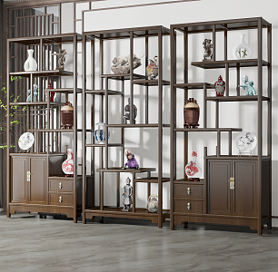 New Chinese Antique Rack 3d model