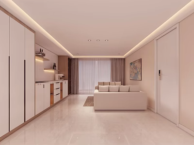 Modern Billiard Room 3d model
