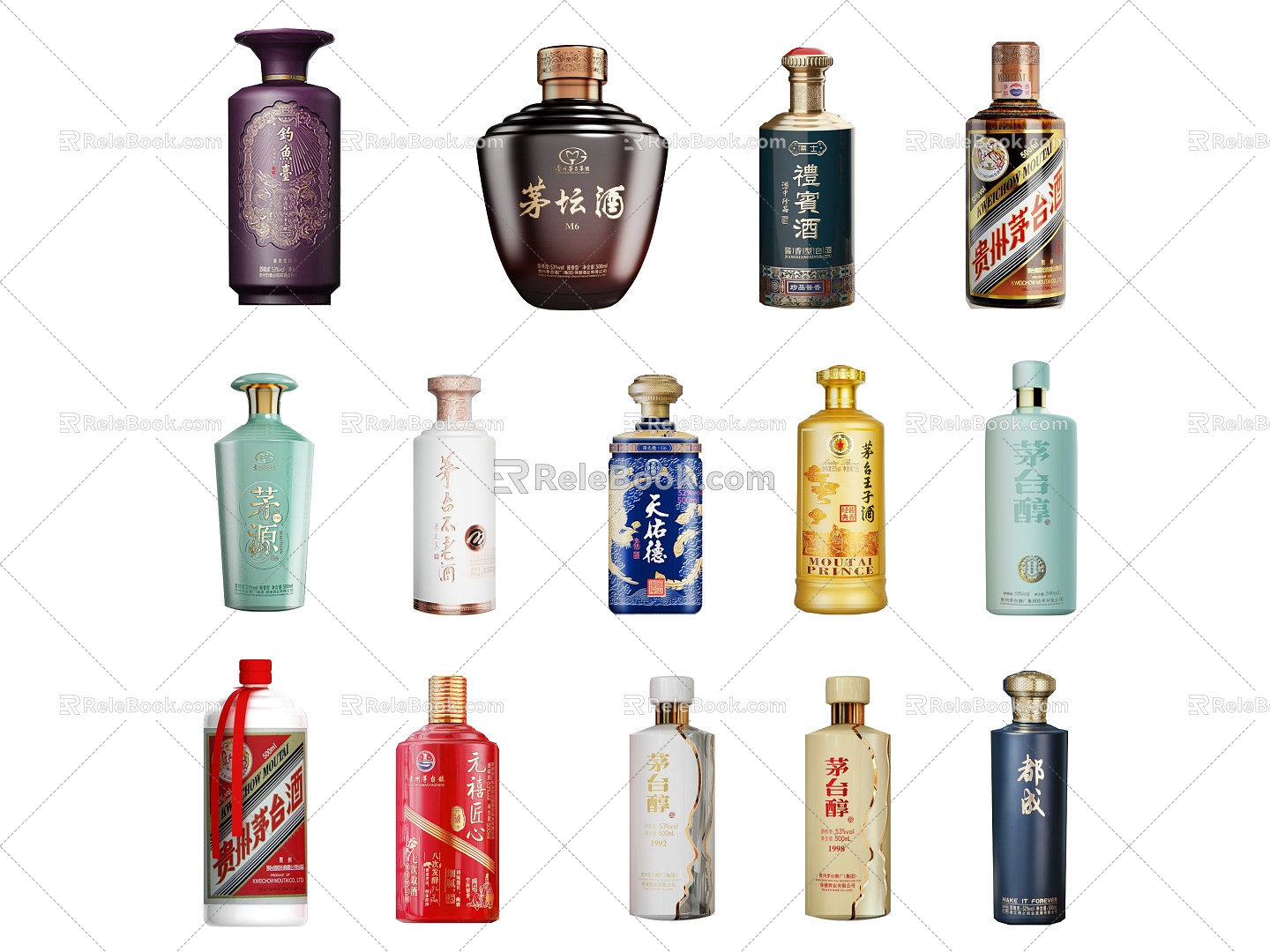 Wuliangye Liquor Bottle Liquor Liquor Bottle Liquor Jar Liquor Liquor Maotai Luzhou Laojiao High-grade Liquor model