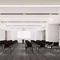 Modern Gym Multi-function Meeting Room 3d model