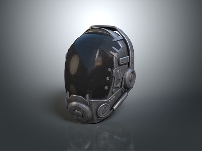 Sci-Fi Helmet Alien Helmet High Tech Helmet Game Helmet 3d model