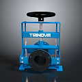Trinova Blue Lighting Combination With Black Wheel And Flange Design Elements