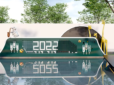 Modern Landscape Wall Interactive Landscape Wall Children Interactive Landscape Wall Sports Landscape Wall Interesting Landscape Wall Entertainment Wall 3d model