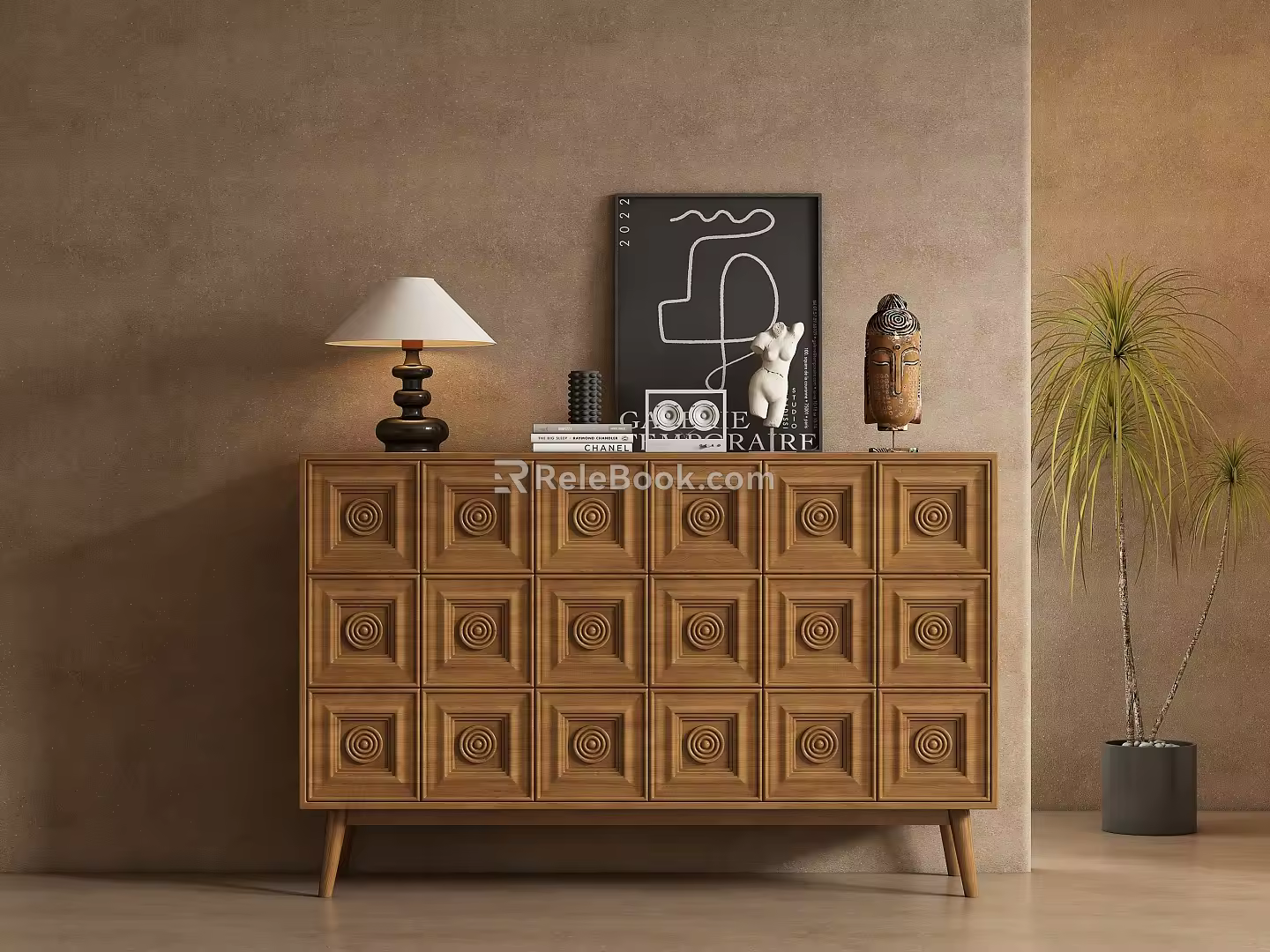 Middle Style Sideboard 3d model