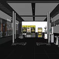 Professional 4S Shop Interior With Car Lifts Tool Racks And Vehicle Repair Equipment