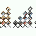 Modern Bookshelf 3d model