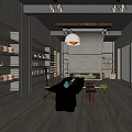 Modern Teaware Specialty Store Interior With Teapot Teacups Tray And Shelf Displays