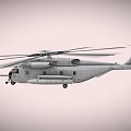 Military Gray Helicopter With Multi Rotor System And Detailed Fuselage Design