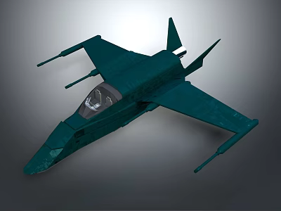 Modern Aerospace Vehicle Design With Cockpit And Aerodynamic Structure For Space Exploration 3d model