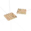 Two Trays of Light Brown Fresh Eggs Neatly Arranged on White Surface