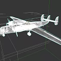 Passenger Aircraft With White And Teal Color Scheme Twin Propellers Long Wings And Tail