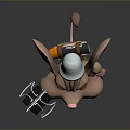 Mouse Wizard Mouse Warlock Cartoon Mouse Animation Mouse Animation Mouse Cartoon Character Cartoon Animal 3d model