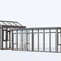 Modern Sunroom Structure With Glass Walls Roof And Aluminum Frame Design
