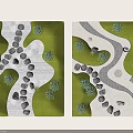 Karesansui Dry Landscape Garden Design With Stone Path Moss And Zen Elements