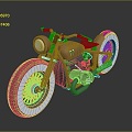 Motorcycle Two-wheeled Motorcycle Cross-country Motorcycle Road Race Motorcycle Motor Vehicle Transport 3d model